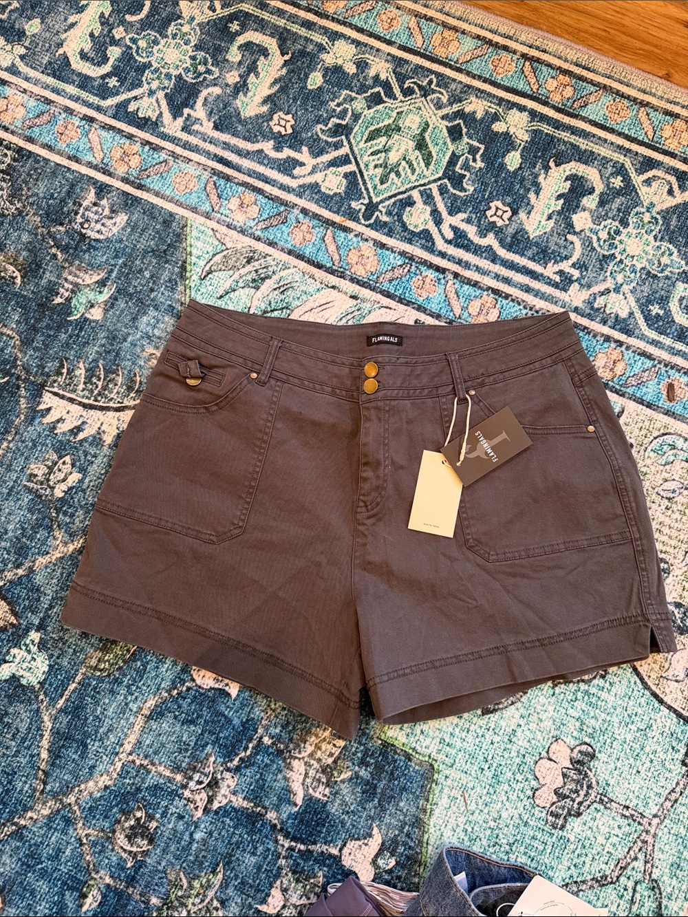 Flamingal Charcoal Utility shorts orts